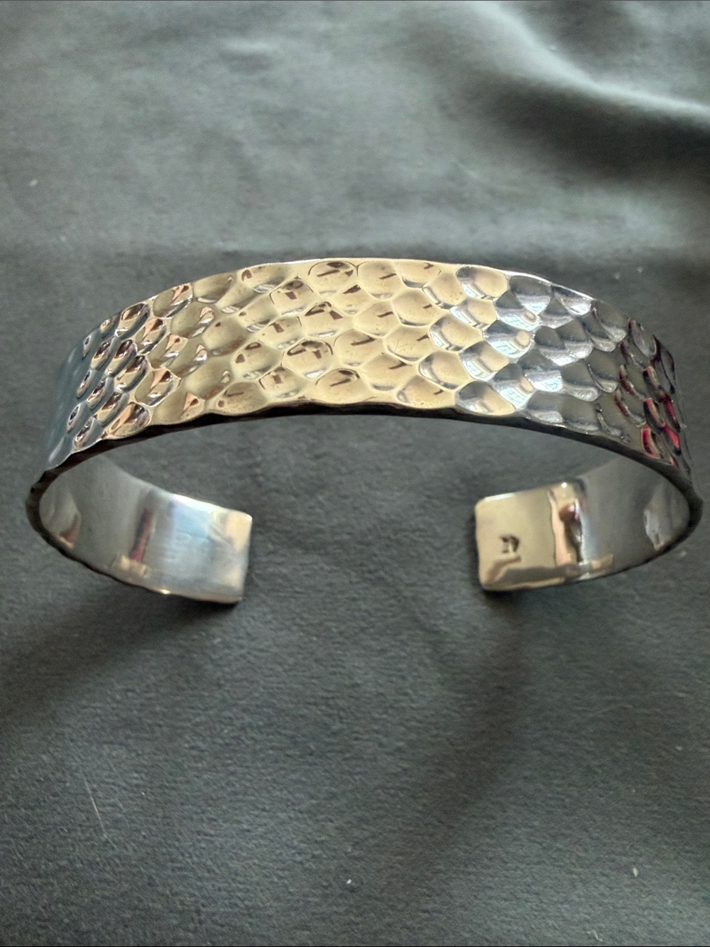 Silpada Silver Hammered Open Cuff Bracelet